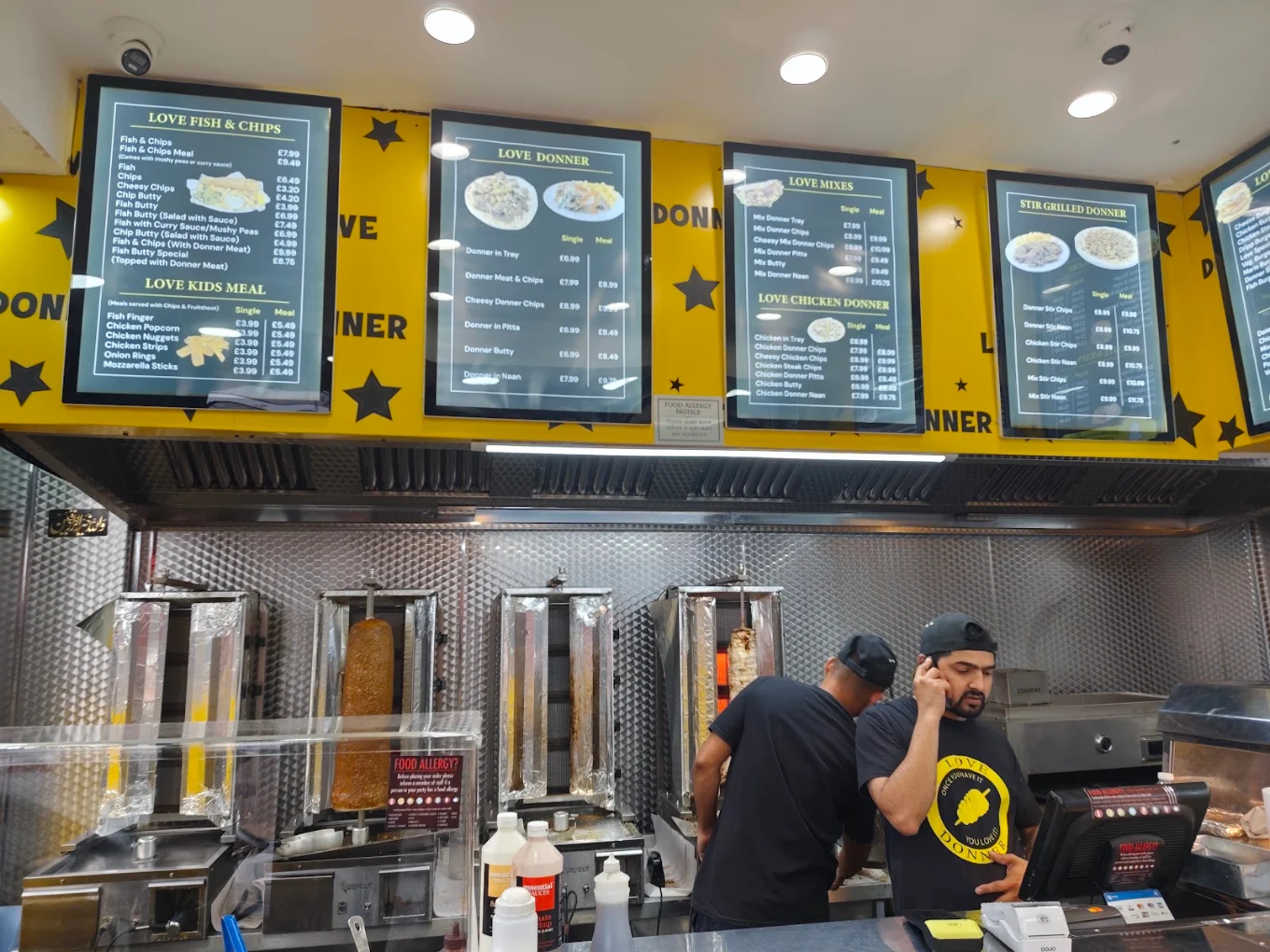 Love Donner Interior and Menu